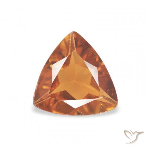 0.68ct Natural Laranja Médio Turmalina, Trilhão, VS