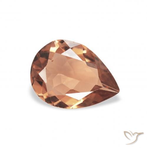 Turmalina Tijolo vermelho Natural 0.78ct, Formato de pêra, VVS