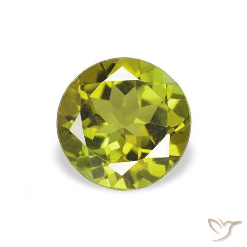 0.89ct Natural Verde Floresta Quente Turmalina, Redondo, VVS-VS