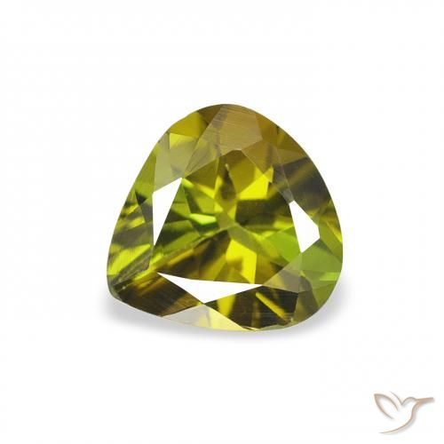 0.66ct Natural Verde escuro Turmalina, Formato de pêra, VVS-VS