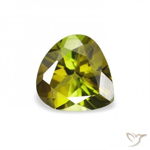 Turmalina Verde escuro Natural 0.66ct, Formato de pêra, VVS-VS
