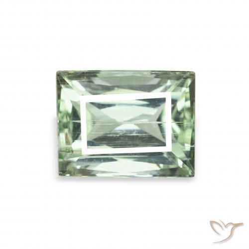Turmalina Verde Floresta Claro Natural 1.38ct, baguete, VS-SI
