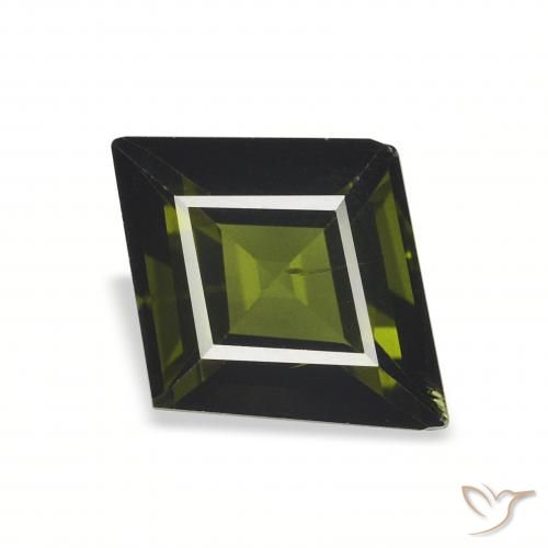 1.53ct Natural verde escuro Turmalina, Chique, VS