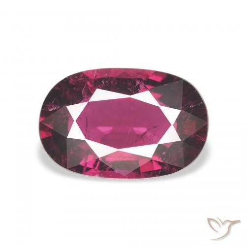 2.04ct Natural Medium Dark-Purple Turmalina, oval, VS-SI