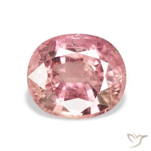 3.40ct Natural Rosa choque claro Turmalina, oval, VS-SI