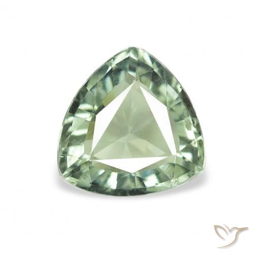 0.98ct Natural Verde Musgo Turmalina, Trilhão, VVS, Photo A