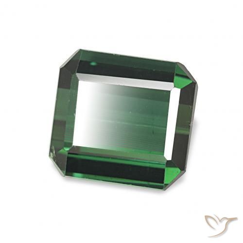 Turmalina Verde escuro Natural 2.05ct, Corte Octógono / Esmeralda, VVS-VS
