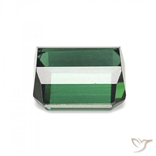 Turmalina Verde escuro Natural 2.05ct, Corte Octógono / Esmeralda, VVS-VS
