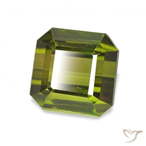 Turmalina Verde floresta Natural 2.17ct, Corte Octógono / Esmeralda, VVS-VS