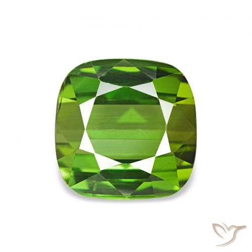 1.75ct Verde médio Turmalina, Almofada, VVS-VS