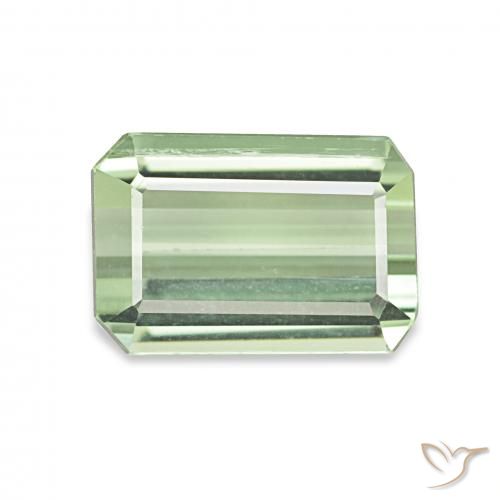 2.04ct Verde Pêra Claro Turmalina, Corte Esmeralda, VS
