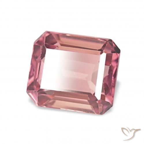 Turmalina Rosa chiclete Natural 1.50ct, Corte Octógono / Esmeralda, VVS-VS