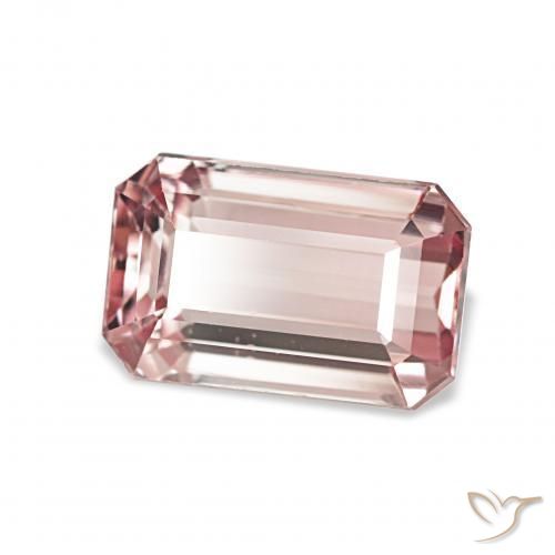 Turmalina Luz rosa Natural 2.41ct, Corte Octógono / Esmeralda, VVS-VS