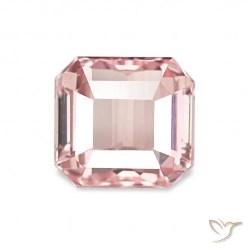 1.81ct Luz rosa Turmalina, Corte Esmeralda, VVS