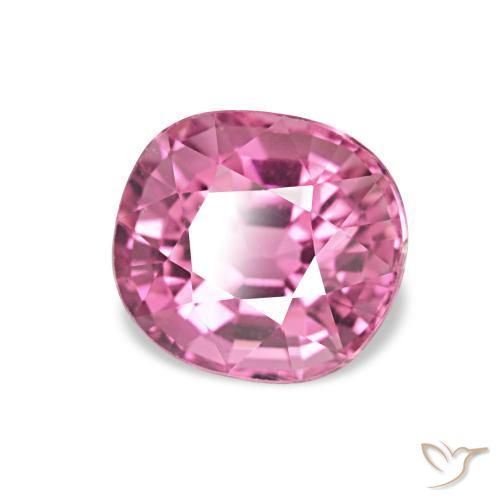 Turmalina roxo médio Natural 1.01ct, Almofada, VVS