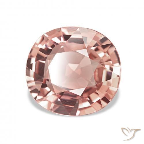 Turmalina Laranja Rosa Natural 2.71ct, Almofada, VVS