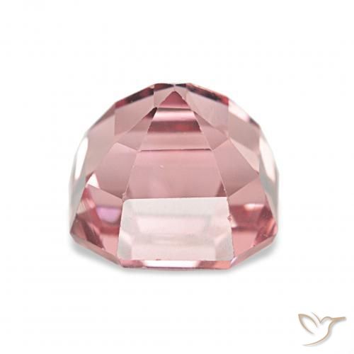 Turmalina Rosa Terroso Natural 3.16ct, Corte Octógono / Esmeralda, VS