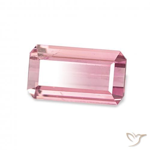 Turmalina Luz rosa Natural 1.42ct, Corte Octógono / Esmeralda, VS