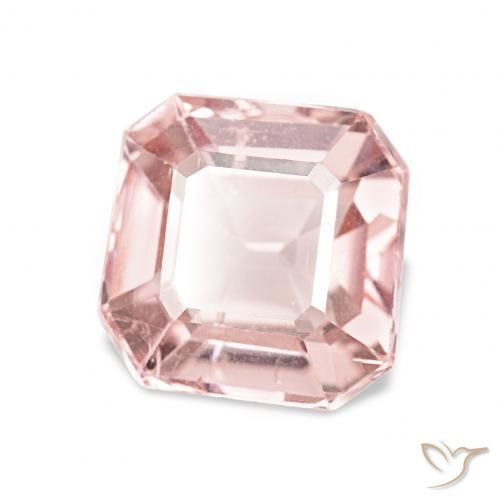 Turmalina Rosa Chiclete Claro Natural 2.04ct, Corte Octógono / Esmeralda, VS