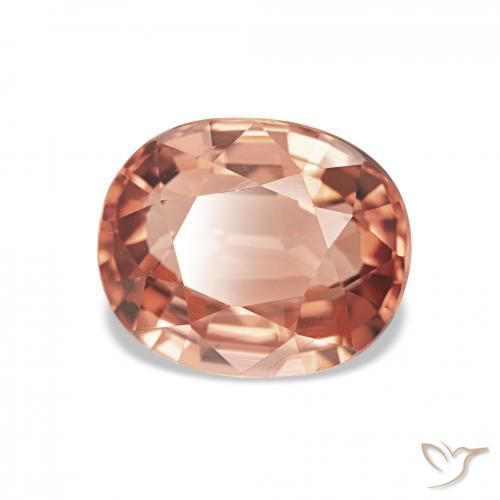 Turmalina Rosa Alaranjado Natural 2.30ct, oval, VVS-VS