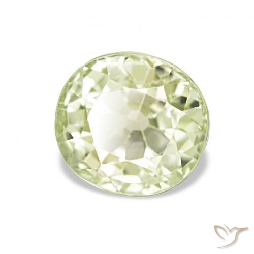 Turmalina verde quente Natural 1.99ct, oval, VS