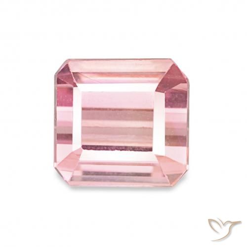1.43ct rosa rosa Turmalina, Corte Esmeralda, VVS-VS