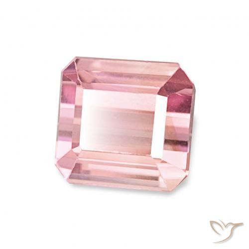 Turmalina rosa rosa Natural 1.43ct, Corte Octógono / Esmeralda, VVS-VS