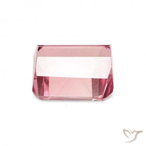 Turmalina rosa rosa Natural 1.43ct, Corte Octógono / Esmeralda, VVS-VS