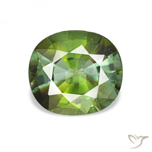 1.44ct Verde médio Turmalina, Almofada, VS