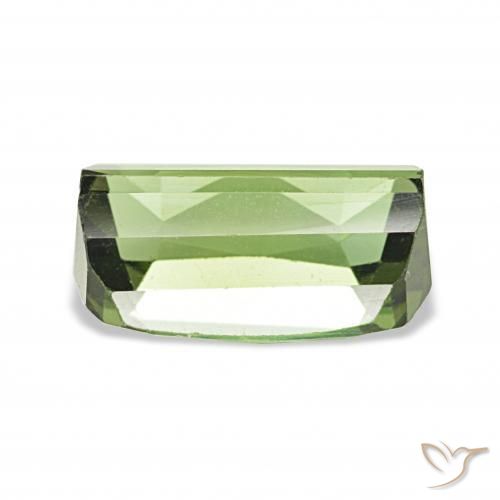 Turmalina Verde amarelado Natural 2.96ct, Almofada, VVS