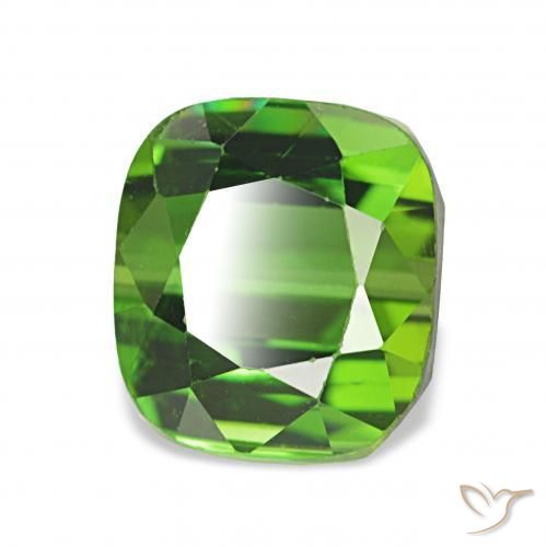 Turmalina verde escuro Natural 2.31ct, Almofada, VVS