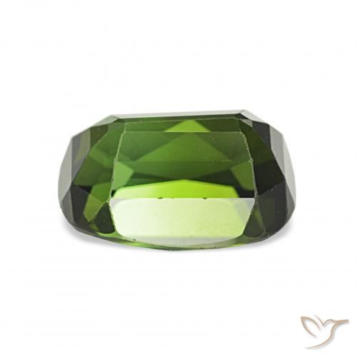 Turmalina Floresta Profunda Verde Natural 2.47ct, Almofada, VS