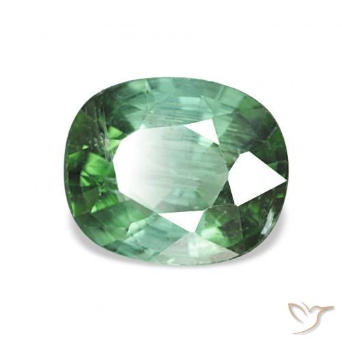 Turmalina Luz verde Natural 1.53ct, Almofada, VS