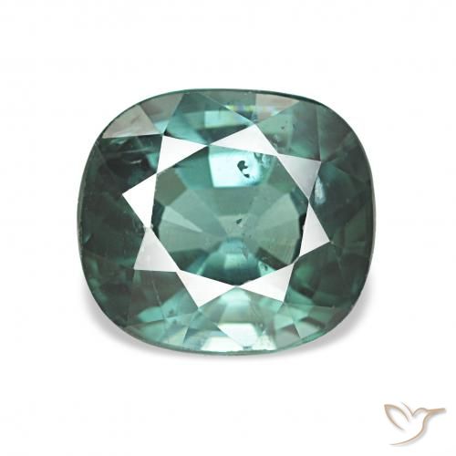 1.87ct Verde azul escuro Turmalina, Almofada, VS