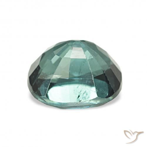 Turmalina Verde azul escuro Natural 1.87ct, Almofada, VS