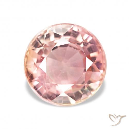 2.06ct Luz rosa Turmalina, Redondo, VS