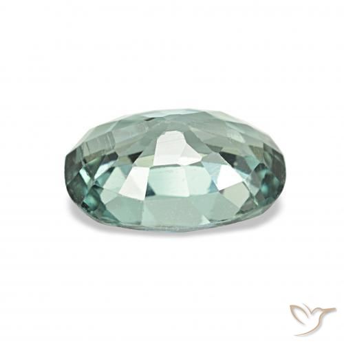 Turmalina Verde acinzentado Natural 1.38ct, Almofada, VS