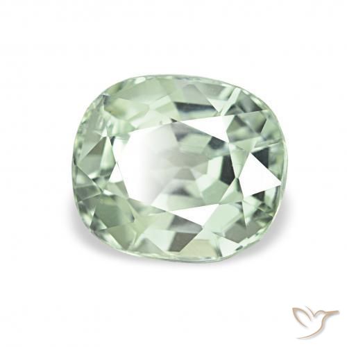 Turmalina Luz verde Natural 1.64ct, Almofada, VVS