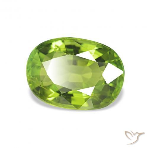 Turmalina verde vivo Natural 1.91ct, Almofada, VS