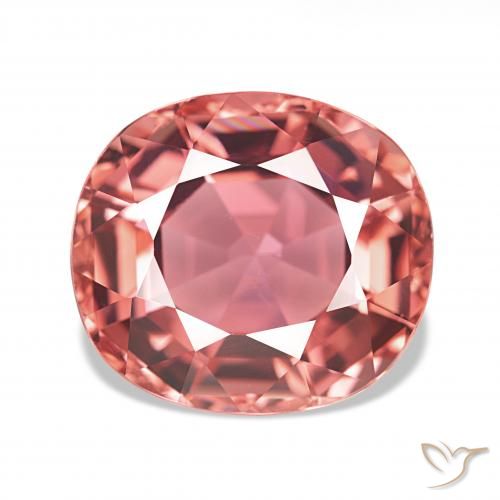 6.31ct Rosa escuro Turmalina, Almofada, VVS