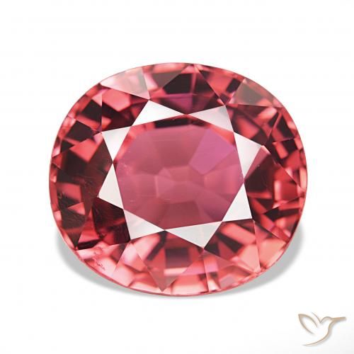 7.63ct Rosa choque profundo Turmalina, oval, IF