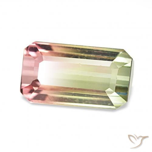 Turmalina Melancia Natural 1.74ct, Corte Octógono / Esmeralda, VS