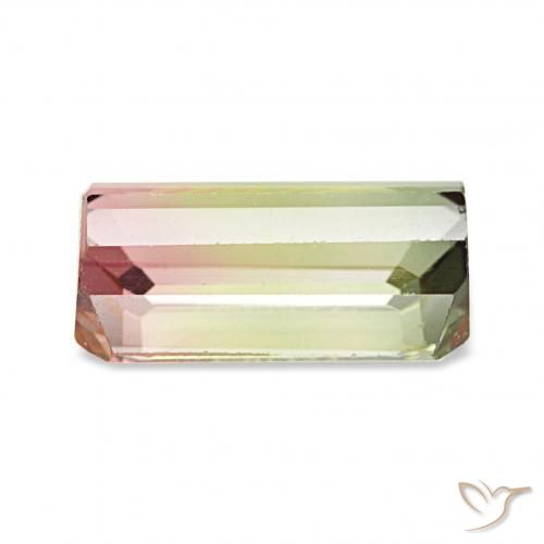 Turmalina Melancia Natural 1.74ct, Corte Octógono / Esmeralda, VS