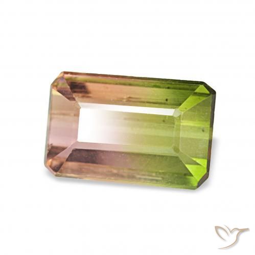 Turmalina Melancia Natural 1.45ct, Corte Octógono / Esmeralda, VS
