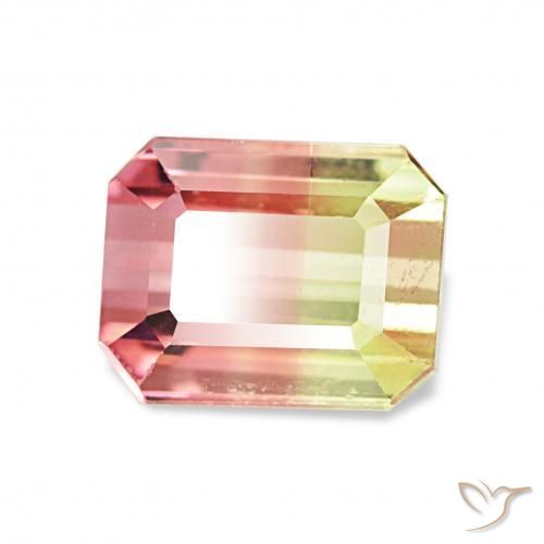 Turmalina Melancia Natural 1.72ct, Corte Octógono / Esmeralda, VS
