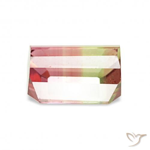 Turmalina Melancia Natural 1.72ct, Corte Octógono / Esmeralda, VS
