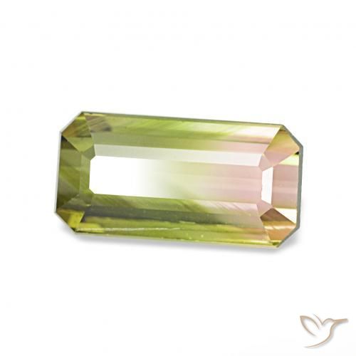 Turmalina Melancia Natural 1.06ct, Corte Octógono / Esmeralda, VS