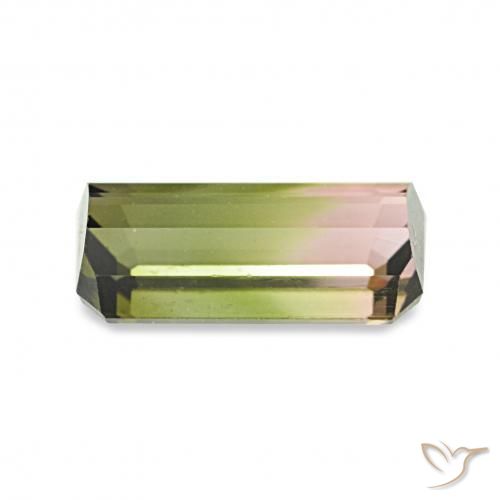 Turmalina Melancia Natural 1.06ct, Corte Octógono / Esmeralda, VS