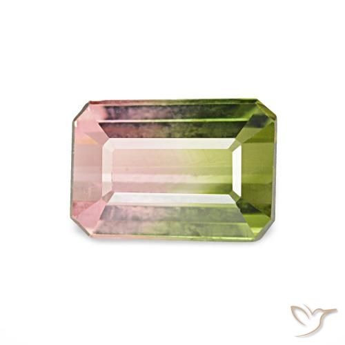 0.93ct Melancia Turmalina, Corte Esmeralda, VS