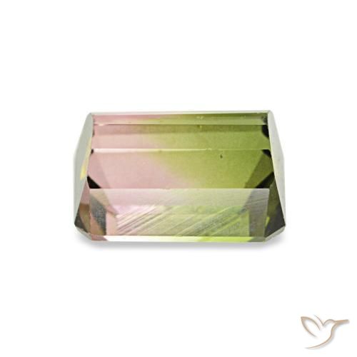 Turmalina Melancia Natural 0.93ct, Corte Octógono / Esmeralda, VS